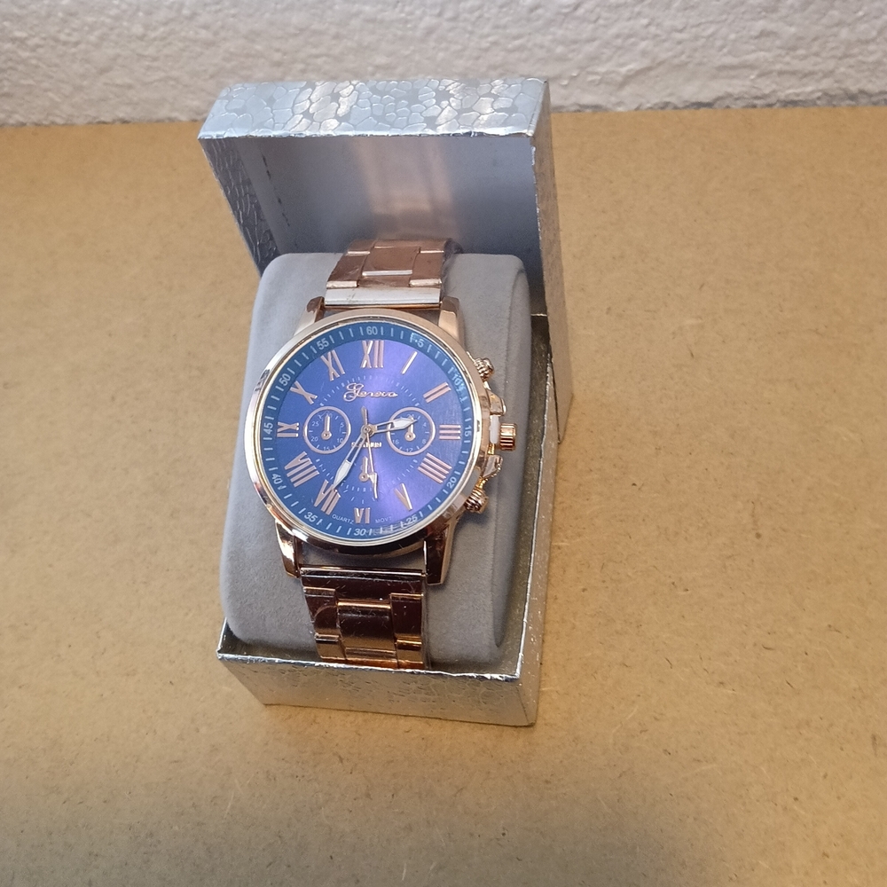 Blue and Gold Men's Watch